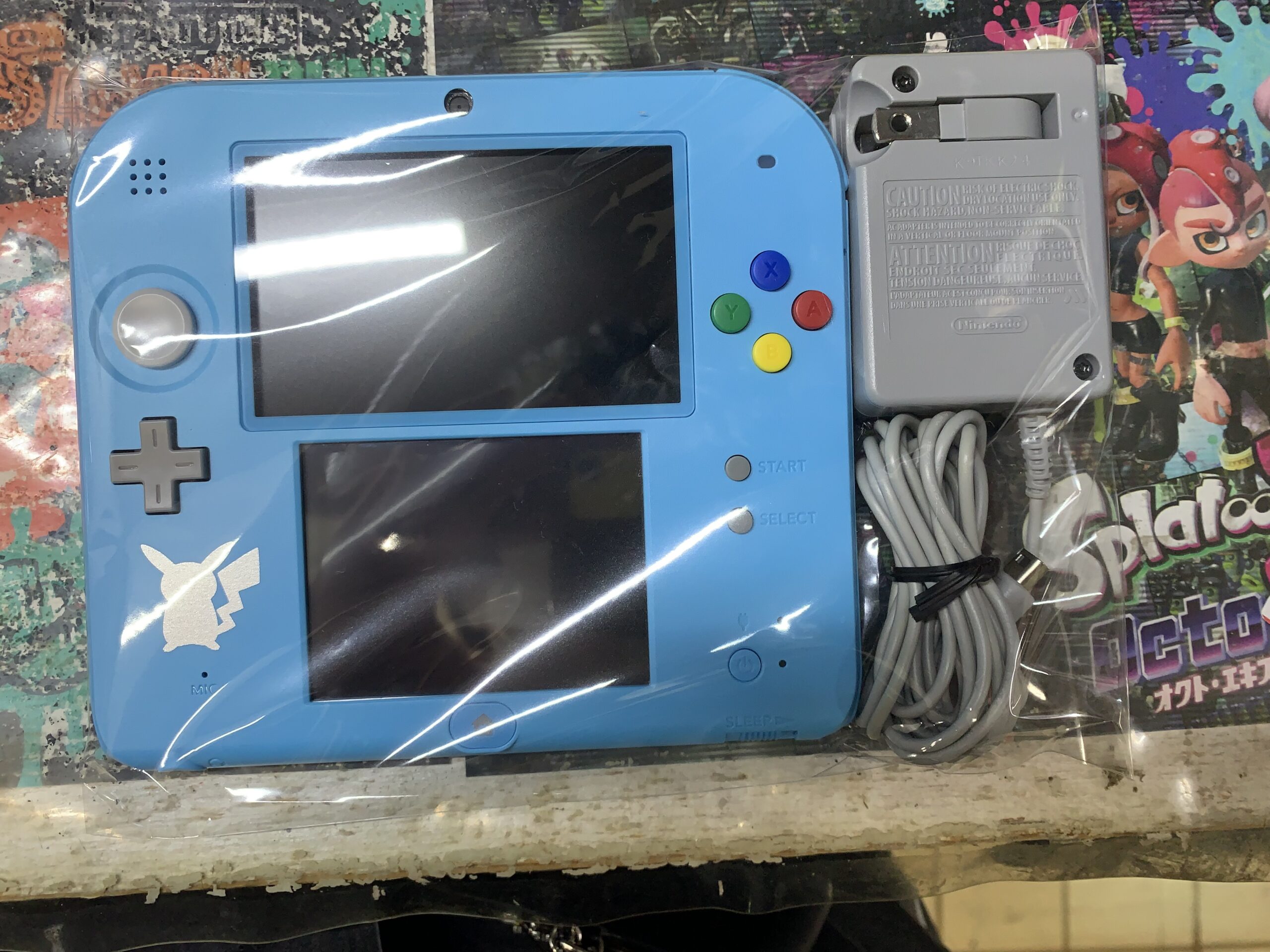 ゲーム】Nintendo 2DS 本体 ポケモン サン・ムーンモデル ライトブルー 