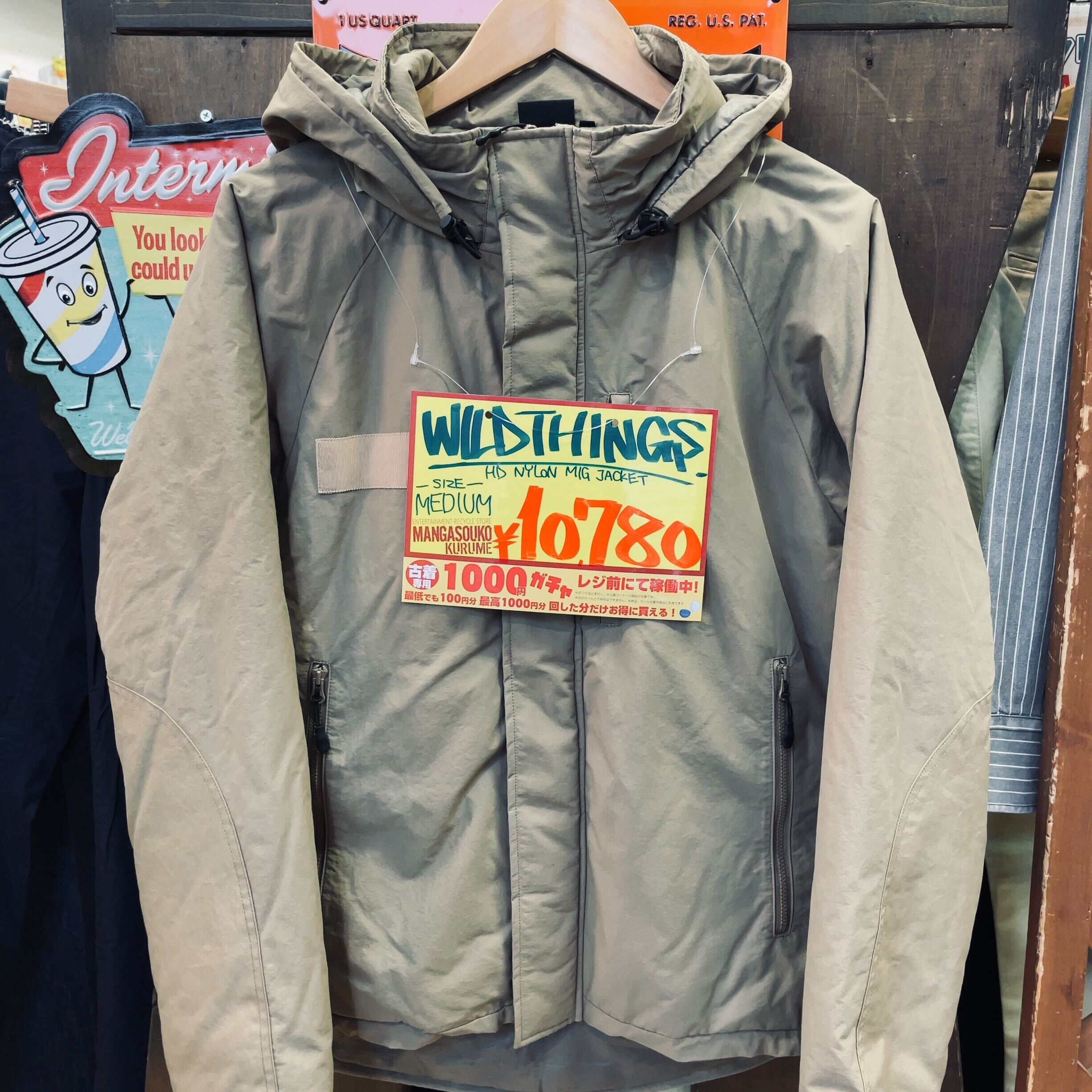 ☆古着コーナー☆WILDTHINGS HD NYLON MIG JACKET WT003N☆販売中