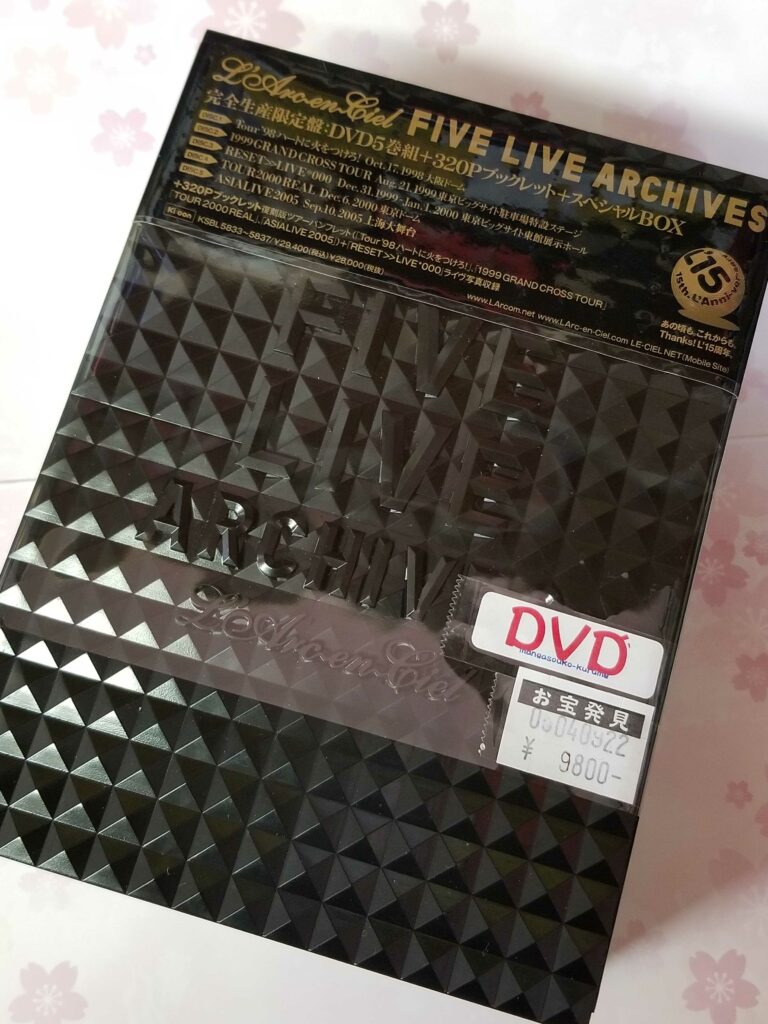 L'Arc〜en〜Ciel FIVE LIVE ARCHIVES DVD 入荷しました！ - マンガ倉庫 ...