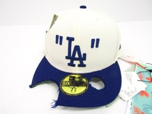 Off-White x MLB Los Angeles Dodgers Cap Cream/Blue