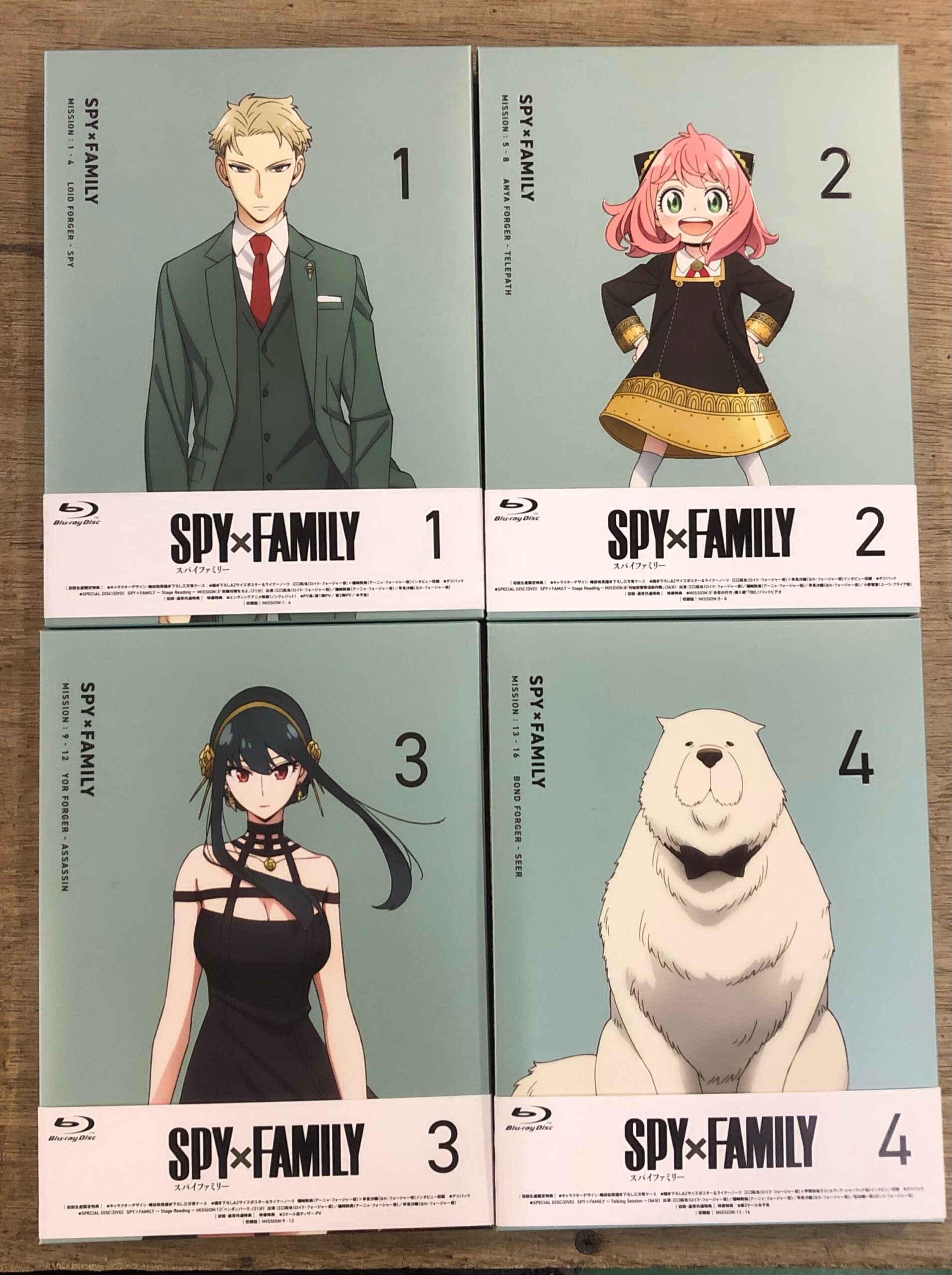 SPY×FAMILY Vol.1〜4巻セット Blu-ray | マンガ倉庫 那覇店