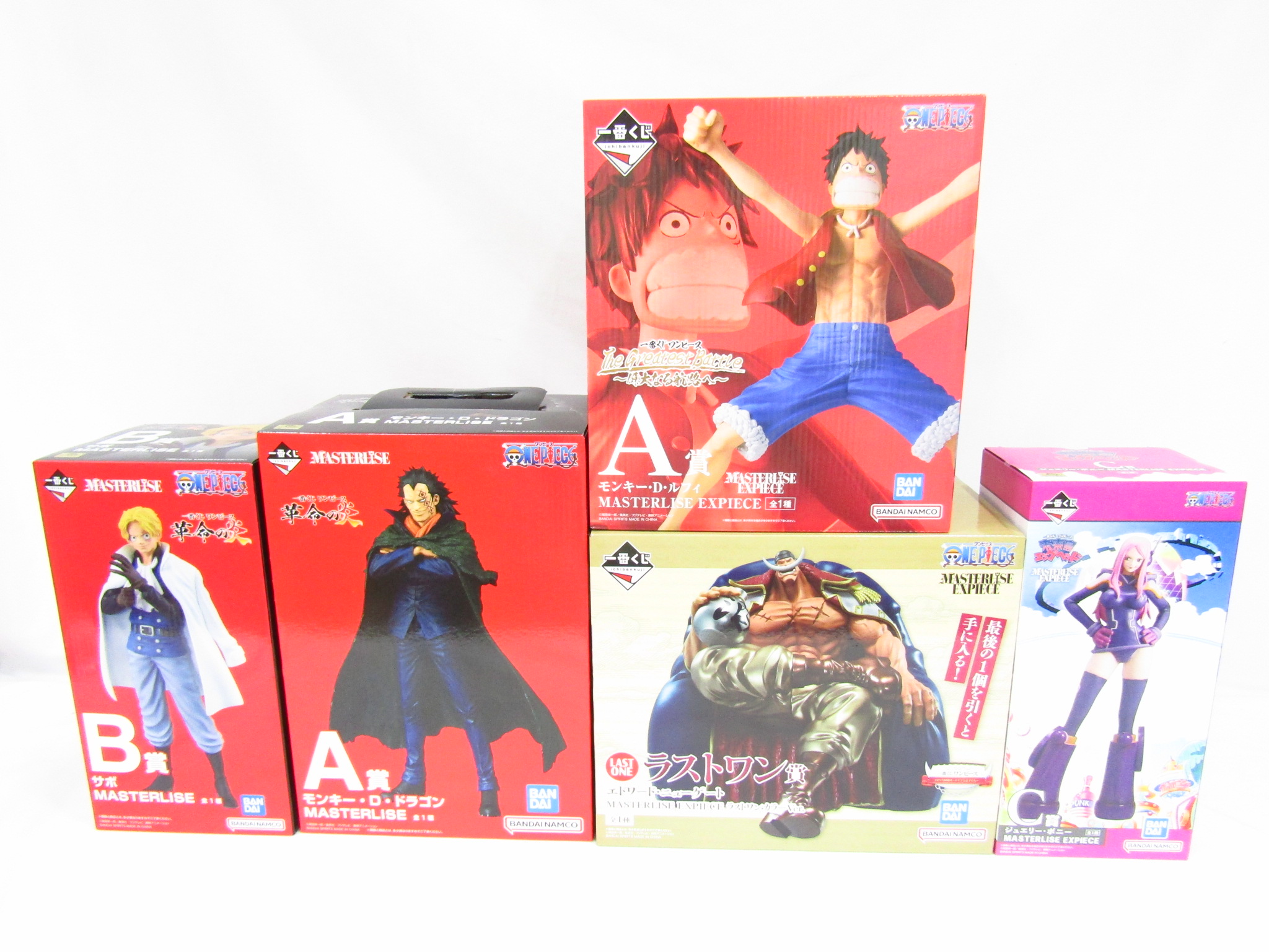 ワンピースフィギュアまとめ売り!! 一番くじ ワンピースフィギュア A B C ラストワン賞 ルフィ 白ひげ
