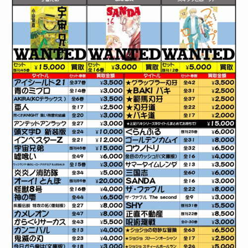 買取商品 Archive - マンガ倉庫月隈店