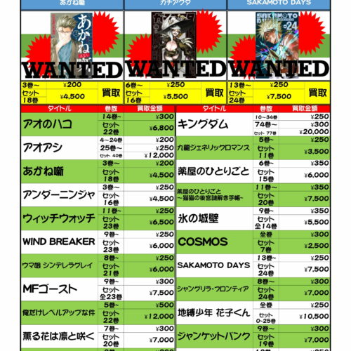 買取商品 Archive - マンガ倉庫月隈店